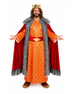 Disfarce Rei Melchior Cabelo Cinzento Tamanho L Novo - de alta qualidade, ideal para carnaval, festas temáticas e eventos especi
